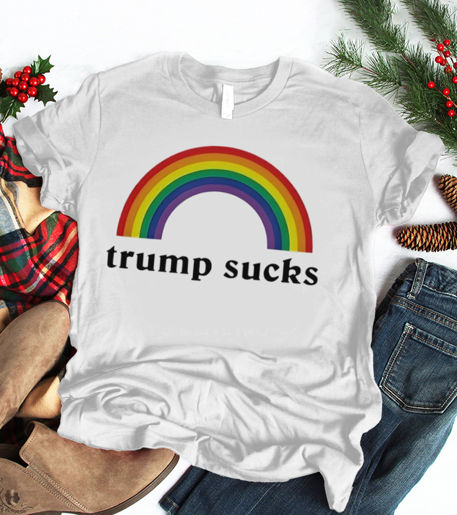 Trump Sucks Rainbow LGBT Pride T-Shirt
