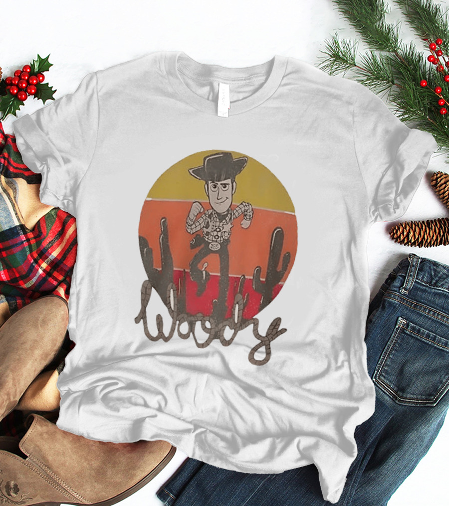Woody Desert Cactus Scene Toy Story T-Shirt