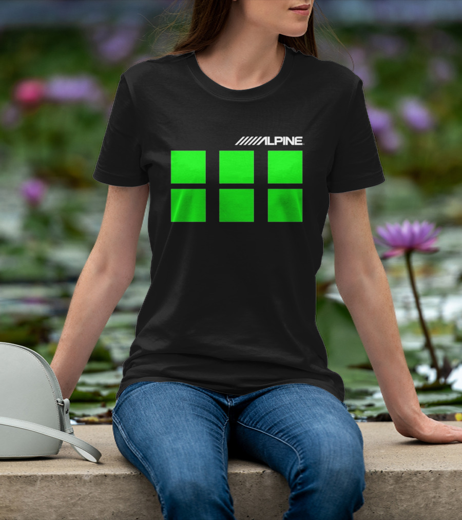 Alpine Audio Green Panel Blocks T-Shirt