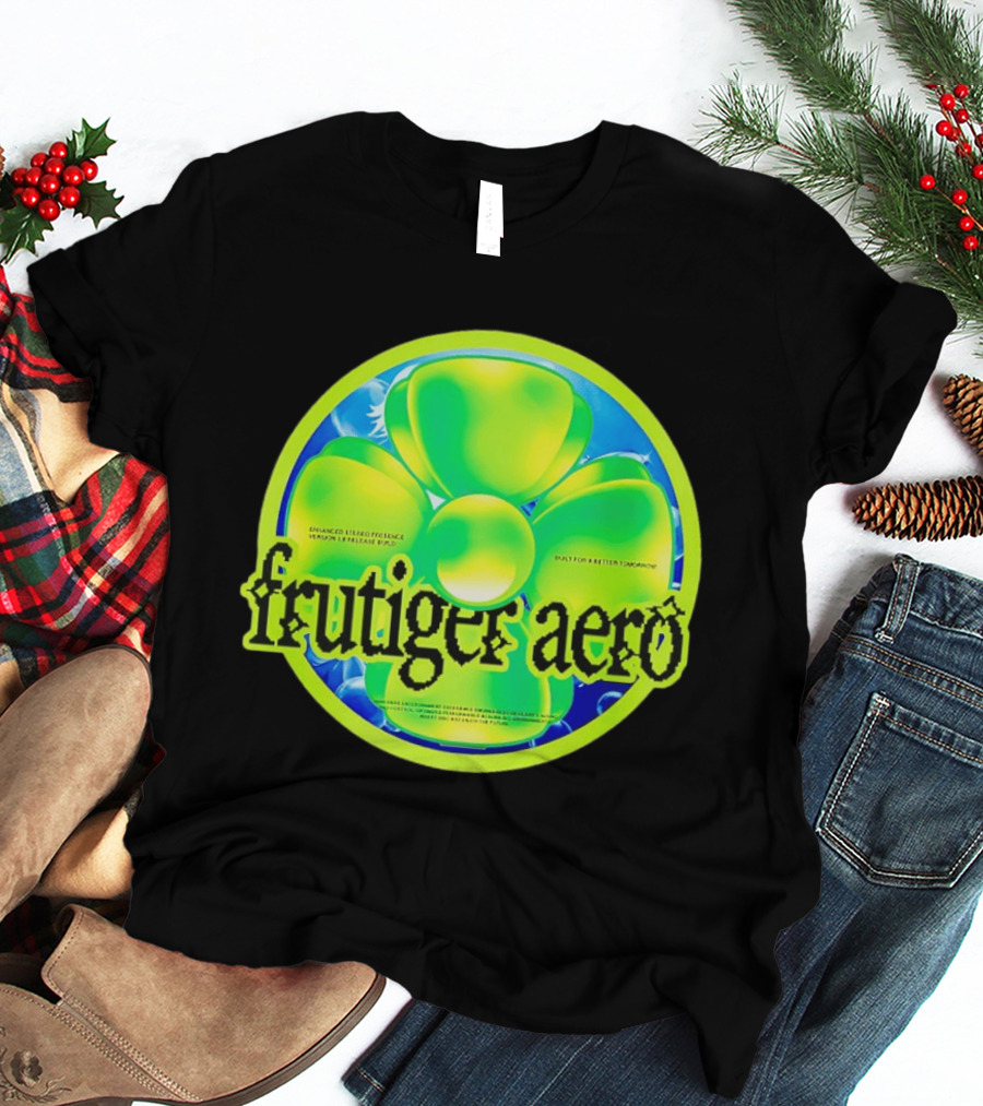 Frutiger Aero Psychedelic Neon Flower T-Shirt