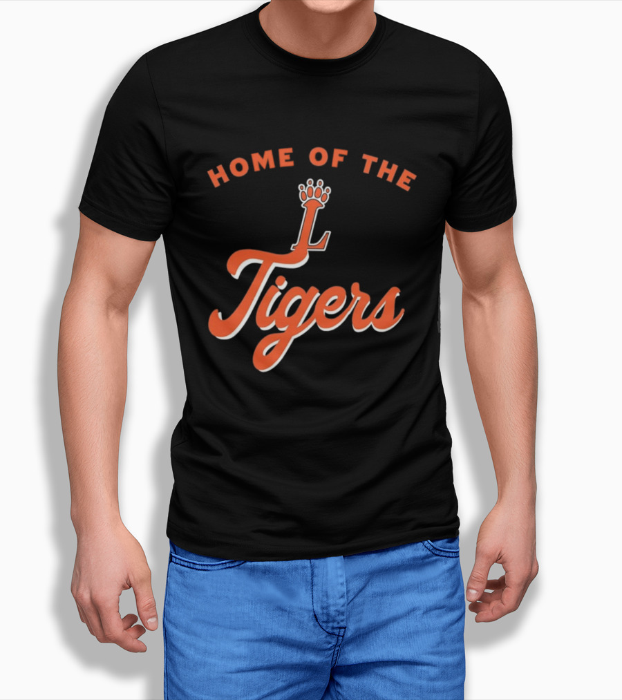 Loveland High School Home Of The Tigers Orange Crowned T-Shirt