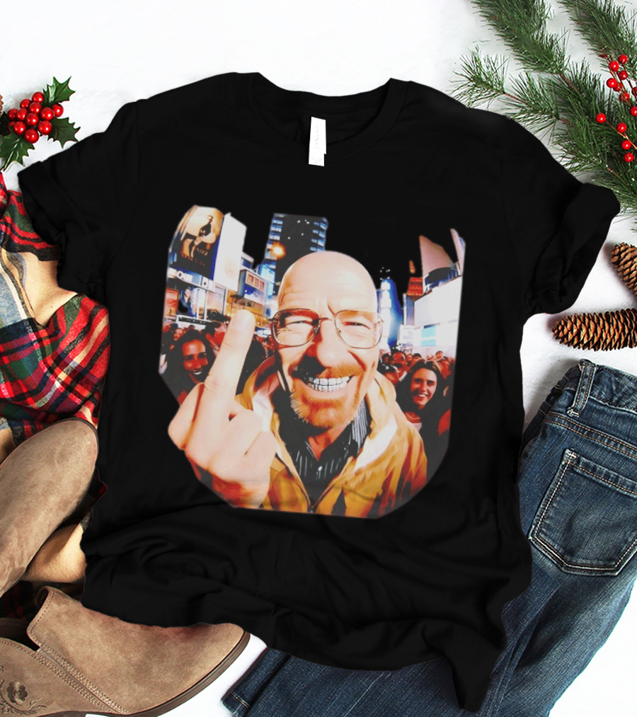 Breaking Bad Walter White Iconic Gesture In Urban Setting T-Shirt