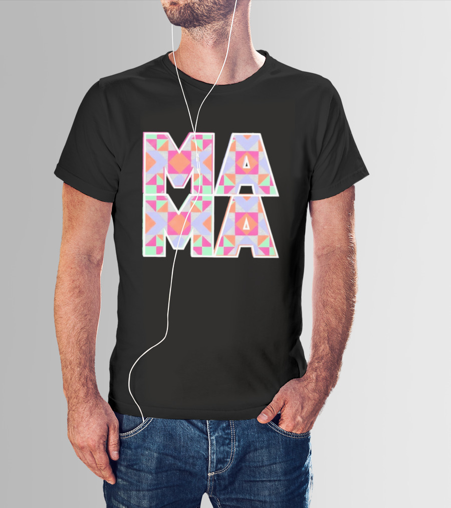 Mama Quilt Geometric T-Shirt