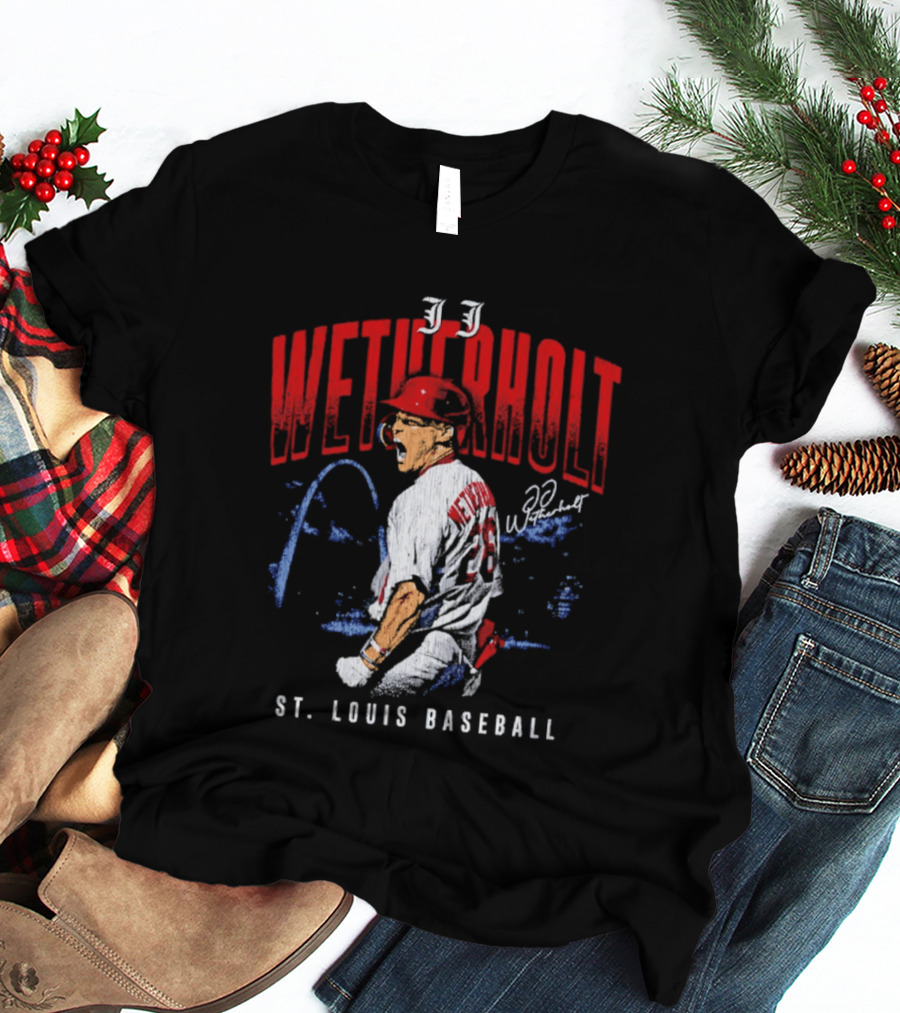 JJ Wetherholt St Louis Baseball Arch 32 T-Shirt