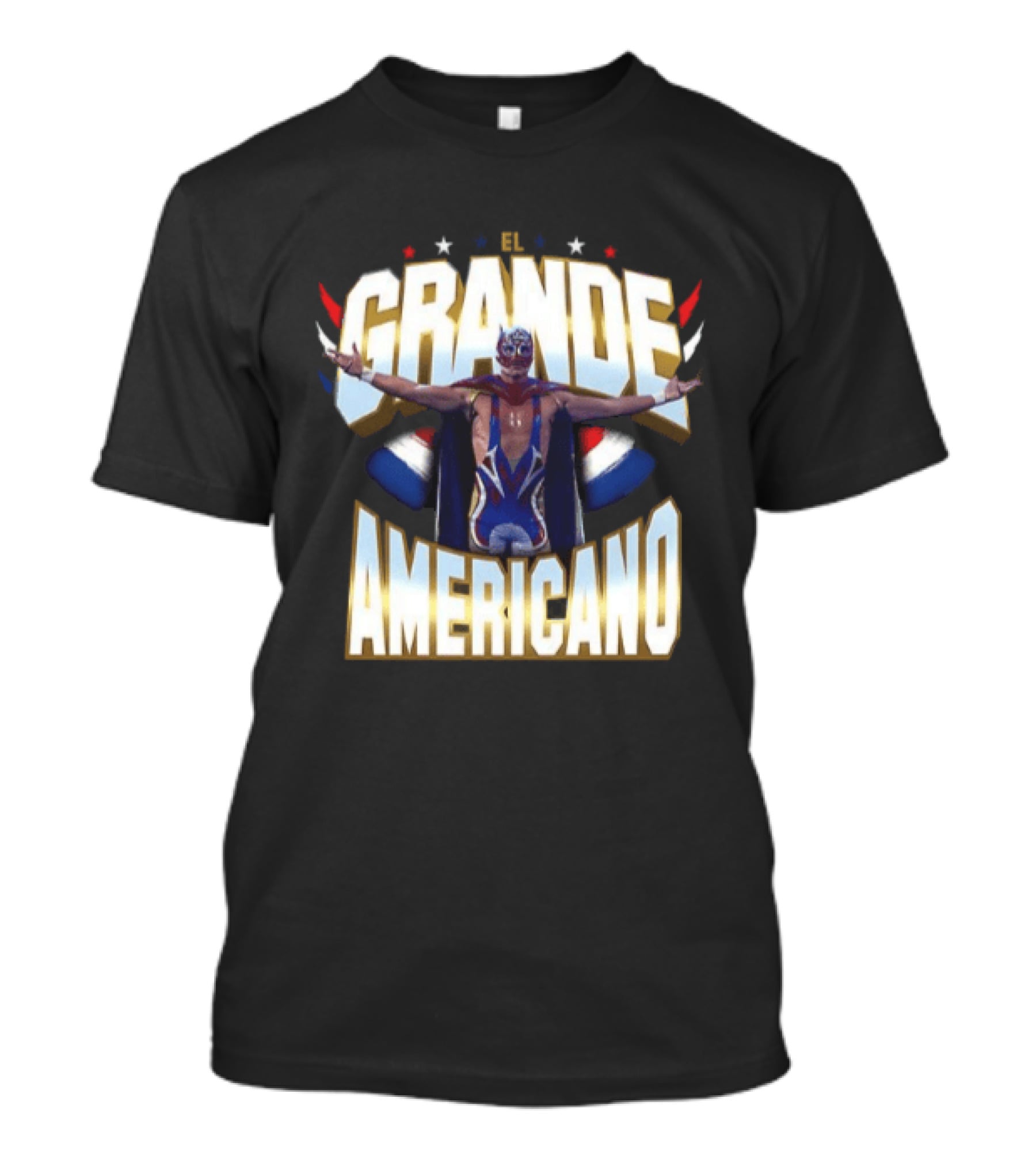 El Grande Americano WWE Stars And Stripes Wrestling Pose T-Shirt