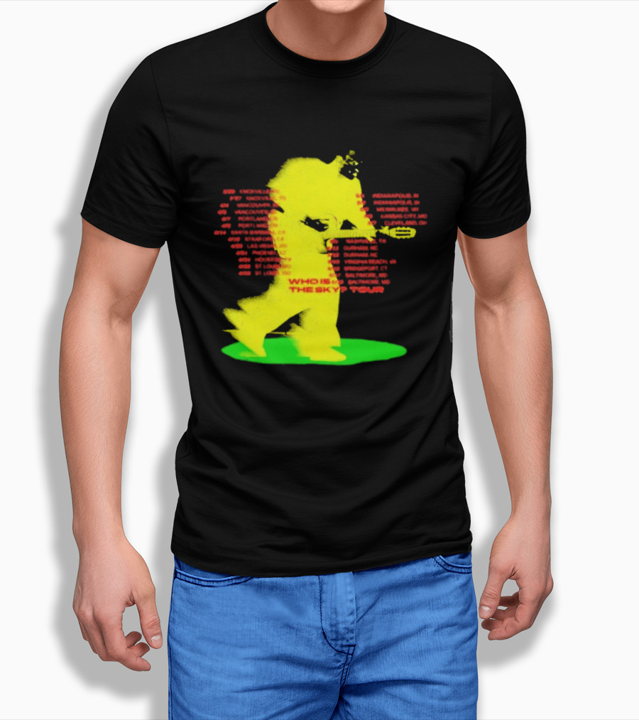 Who Is The Sky Tour With Astronaut Silhouette And Tour Dates T-Shirt