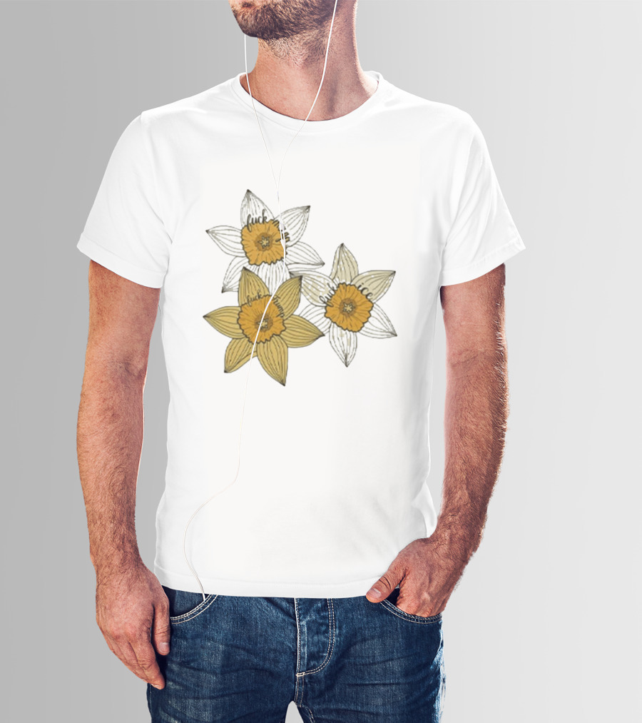 Fuck MAGA Trump ICE Yellow Daffodil Trio T-Shirt