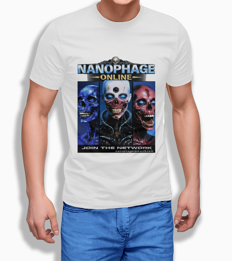 Nanophage Online Join The Network Nanophageresearch.com T-Shirt