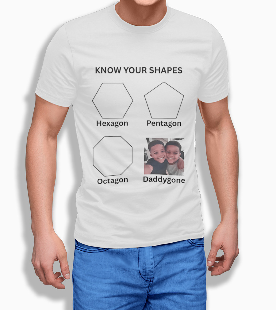 Know Your Shapes Hexagon Pentagon Octagon Daddygone T-Shirt