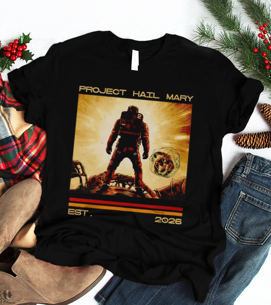 Andy Wei Project Hail Mary 2 Astronaut Est 2026 T-Shirt