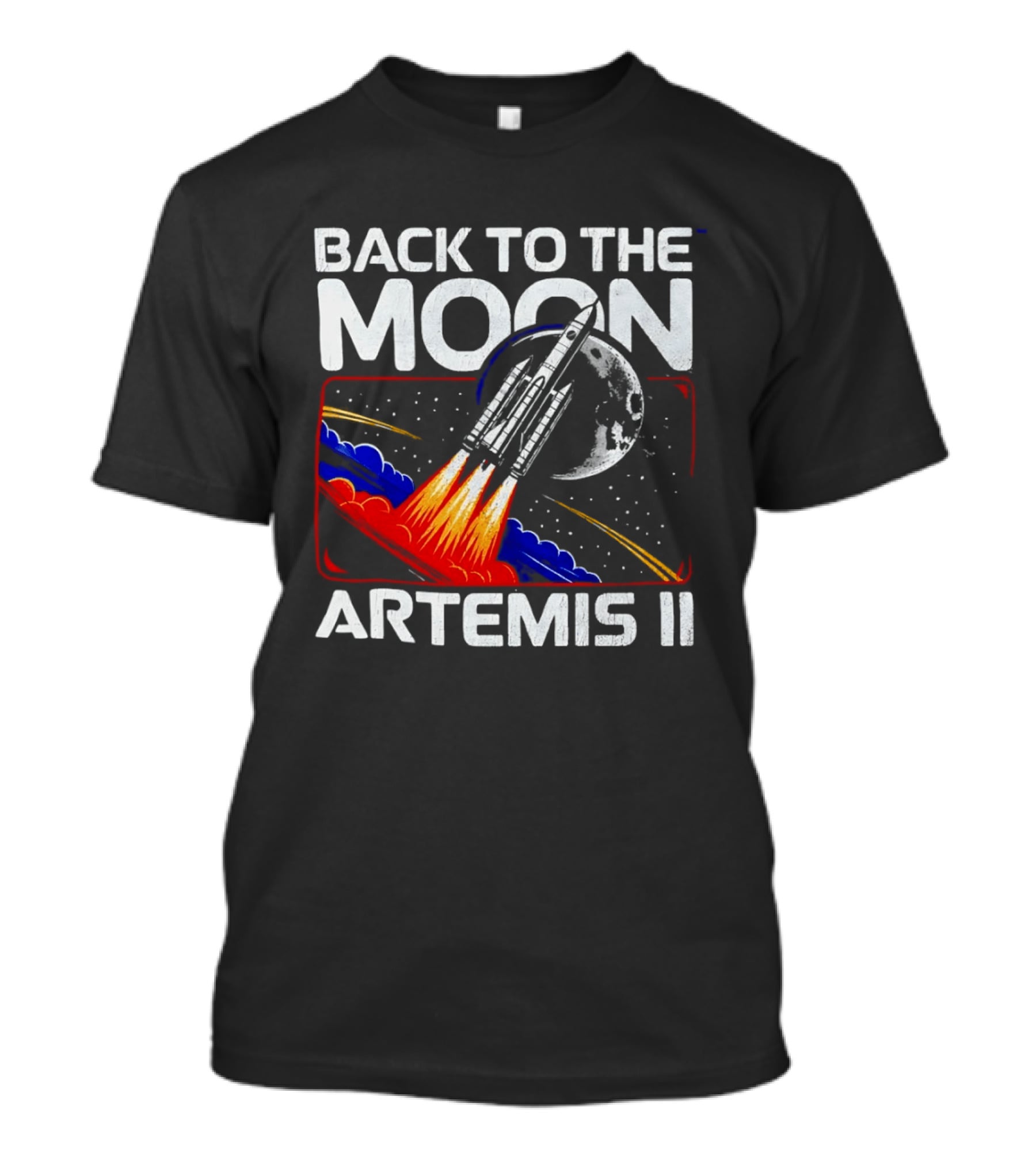 Back To The Moon Artemis II Rocket Mission Lunar Exploration T-Shirt