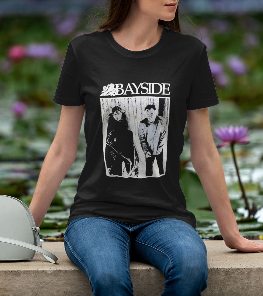 Bayside Band 25th Anniversary Black And White Image T-Shirt