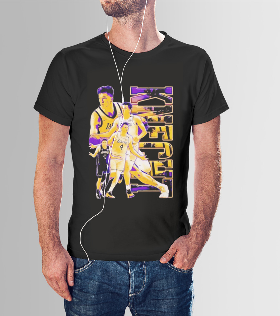 Dalton Knecht Los Angeles Lakers Basketball Lakers 4 T-Shirt