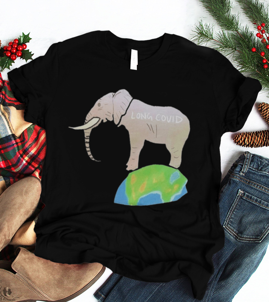 Elephant Long Covid Earth T-Shirt