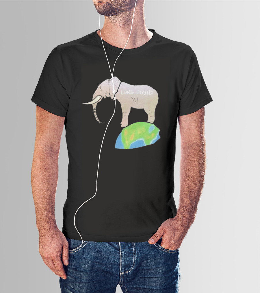 Elephant Long Covid Earth T-Shirt