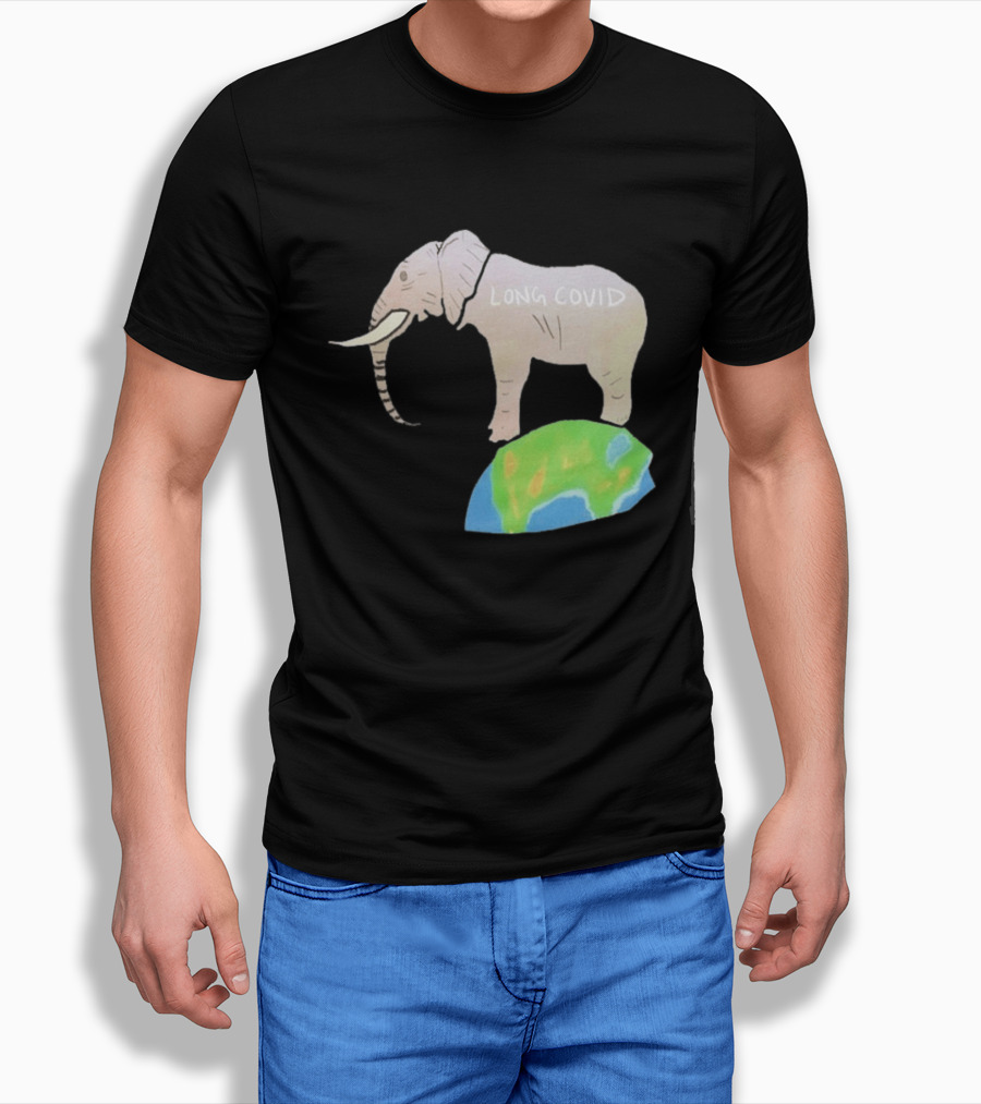 Elephant Long Covid Earth T-Shirt