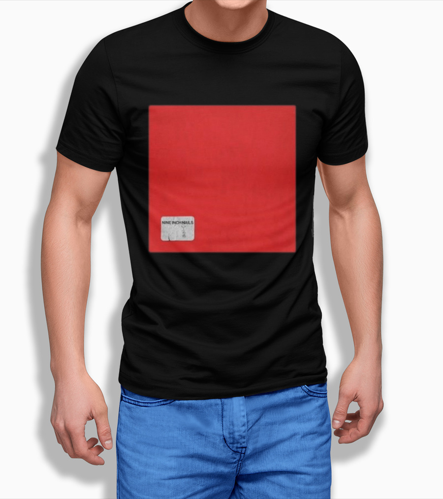 Nine Inch Nails Coachella 2026 Festival Indio California April 11 And 18 2026 Red Square Album Cover T-Shirt