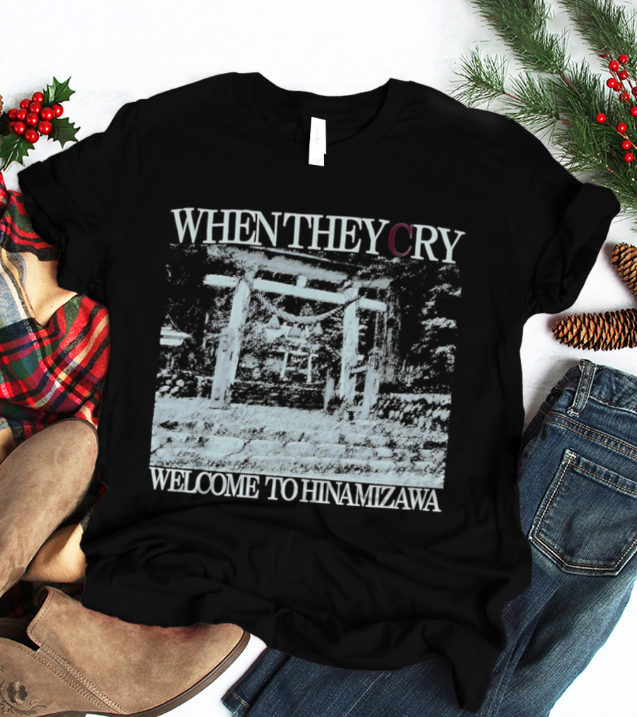 When They Cry Welcome To Hinamizawa Torii Gate Symbolism T-Shirt