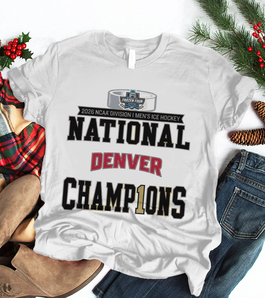 Denver Pioneers College Ice Hockey 11x National Champions T-Shirt