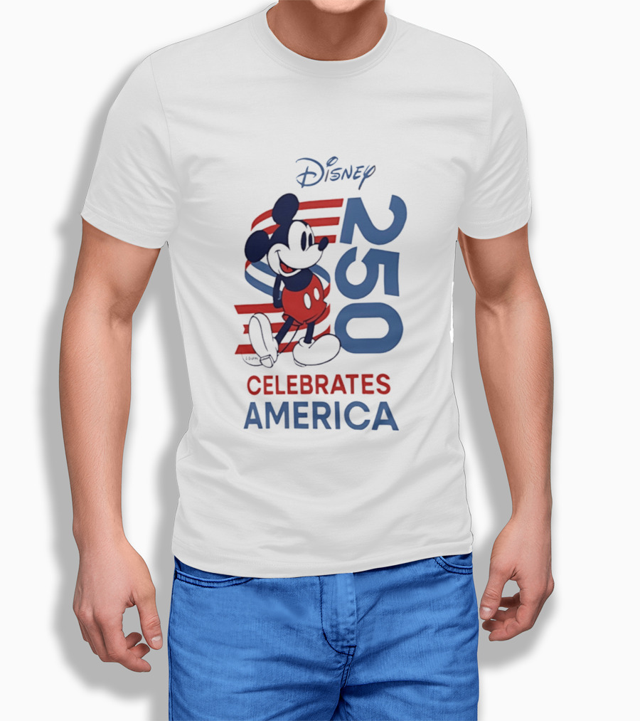 Disney Celebrates America 250th Anniversary 1776 2026 Mickey Mouse T-Shirt