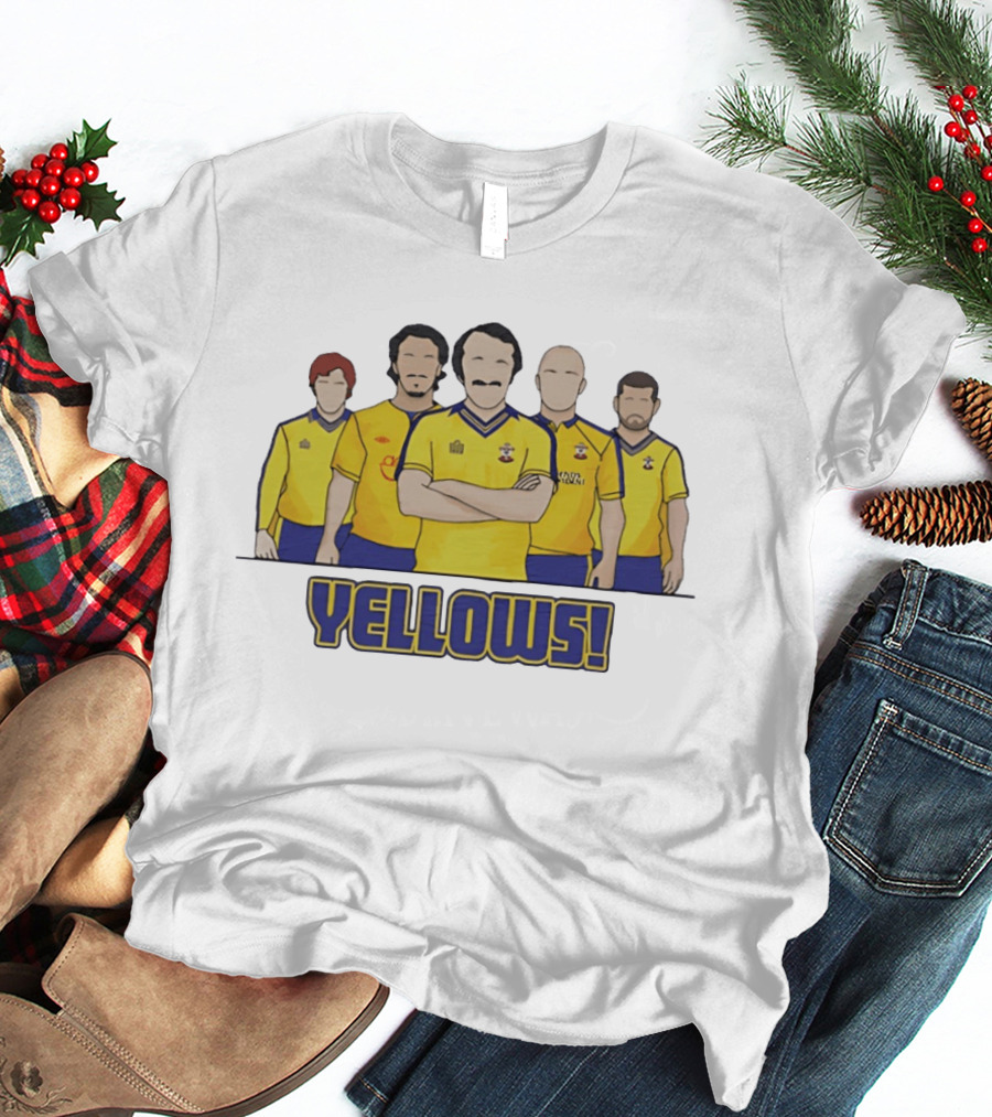 Yellows Southampton Football Club Retro Team T-Shirt