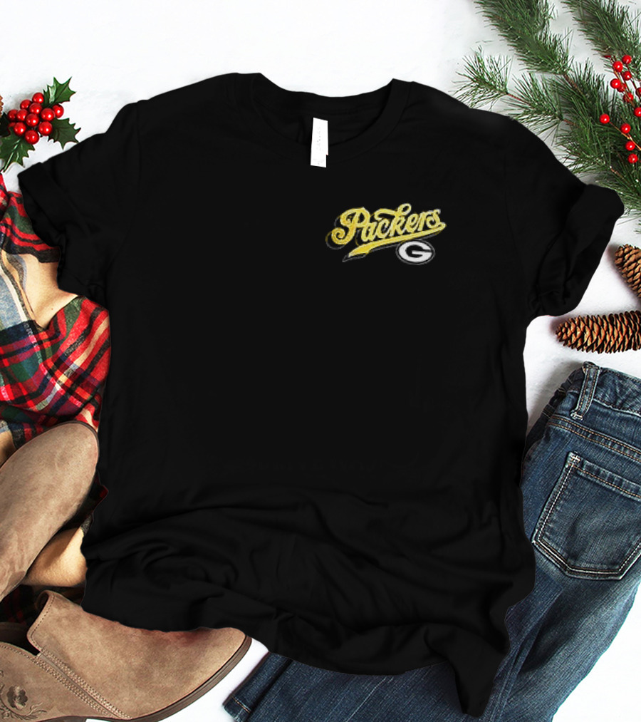 Born X Raised Green Bay Packers Go Back Go Pro Script Packers G T-Shirt