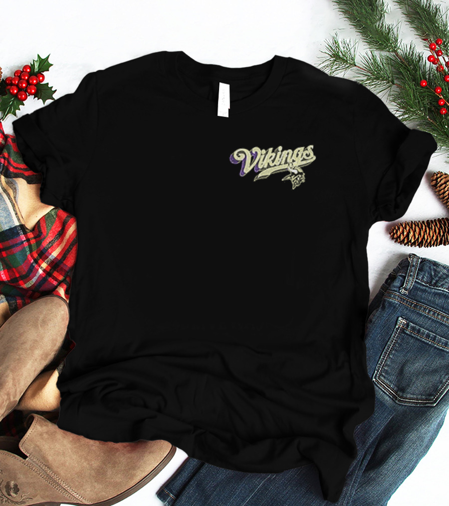 Born X Raised Minnesota Vikings Skol Script T-Shirt