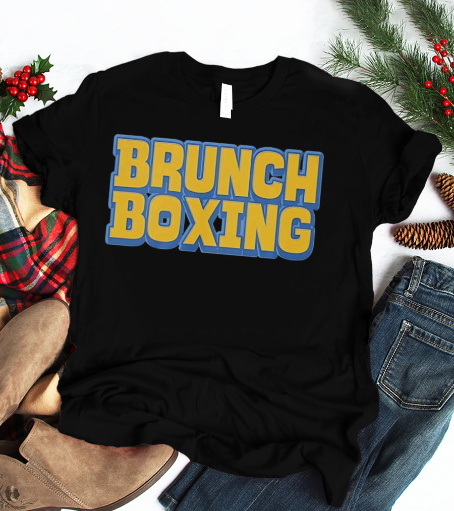 Brunch Boxing Bold Yellow And Blue T-Shirt