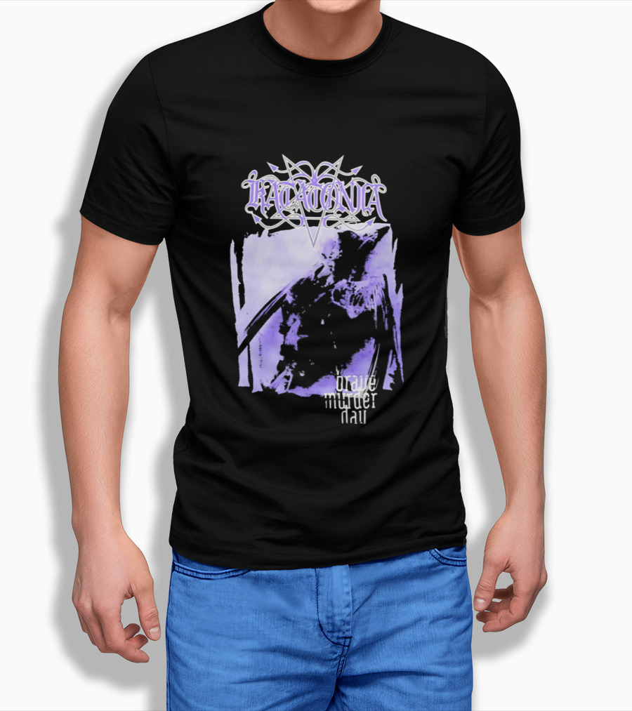 Katatonia Brave Murder Day Album Cover Art Purple Abstract T-Shirt