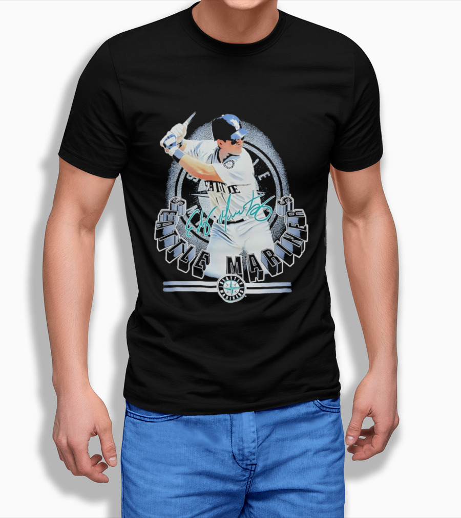 Seattle Mariners Edgar Martinez Signature Baseball Legend T-Shirt
