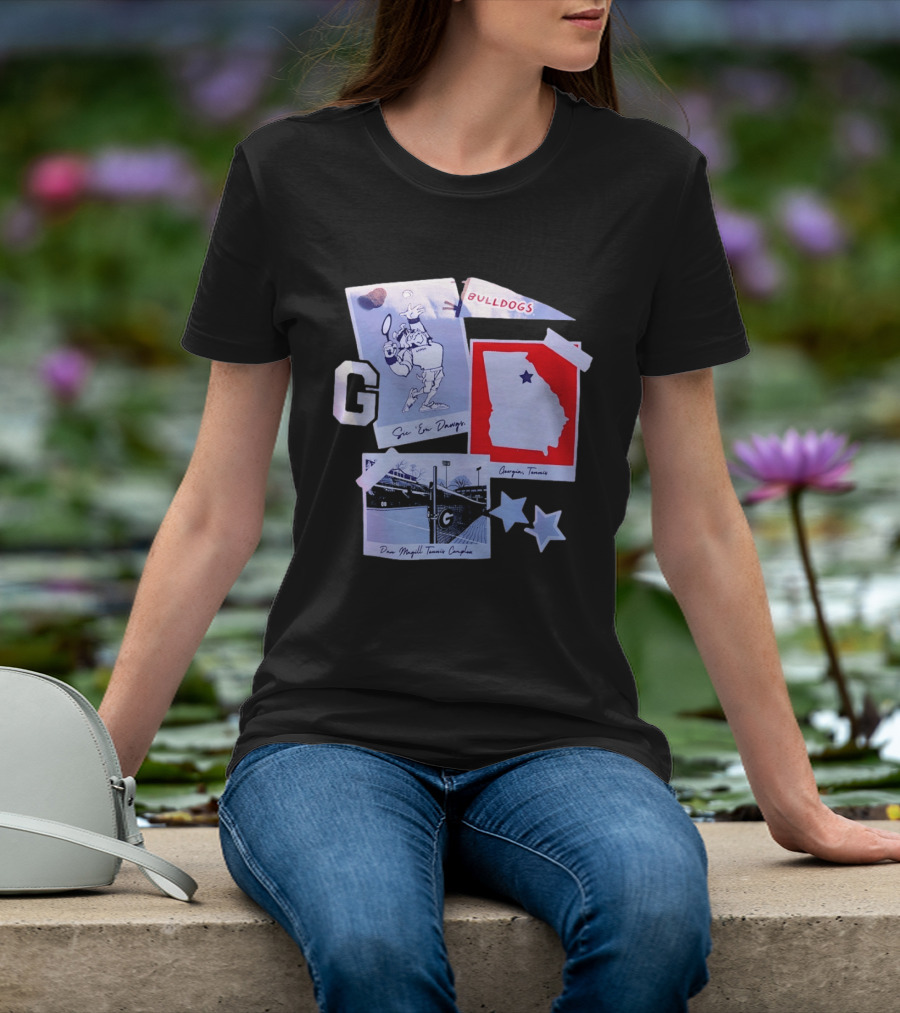 Georgia Bulldogs Sic 'Em Dawgs Dan Magill Tennis Complex Georgia Tennis T-Shirt