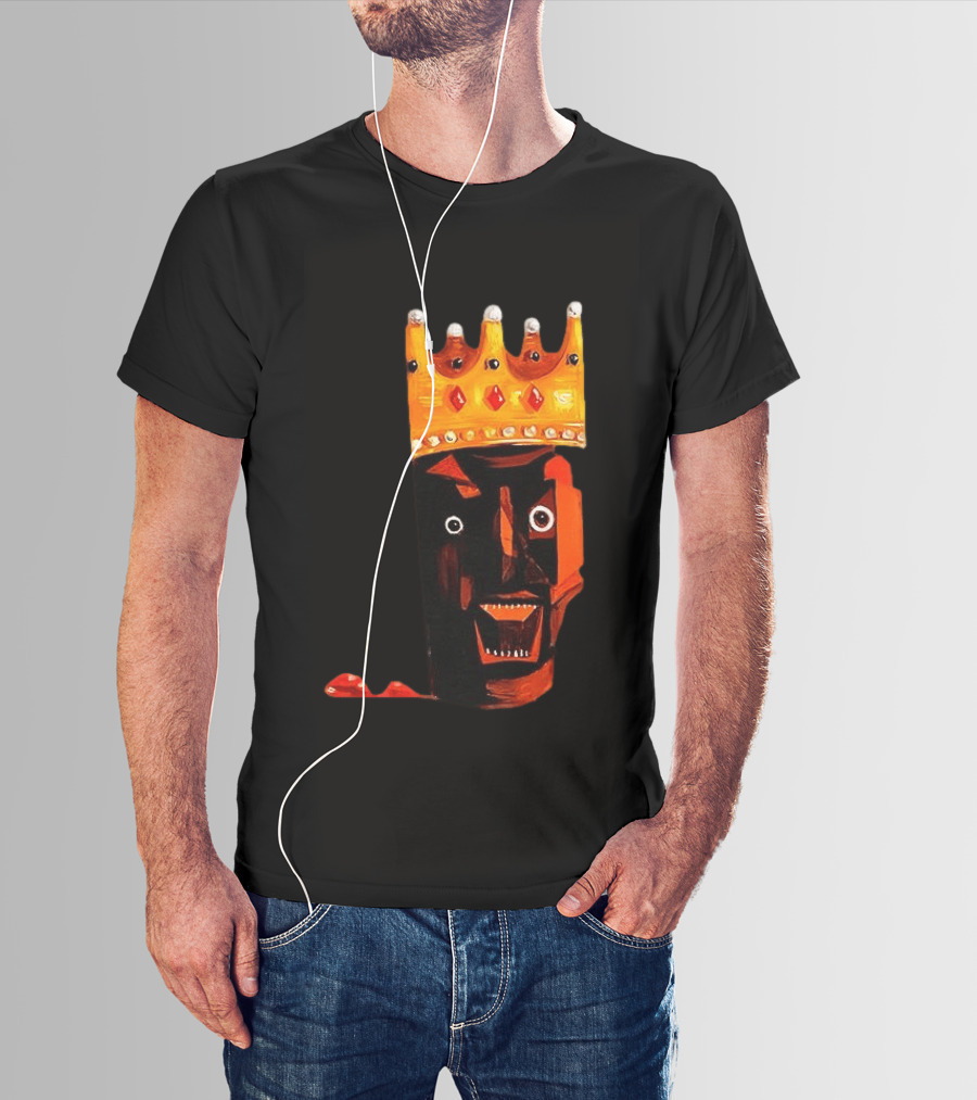 Ye At Coachella King Crowned Abstract Face T-Shirt