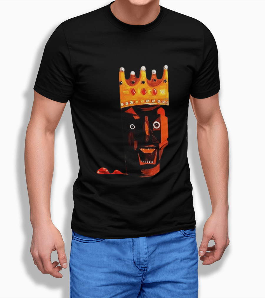 Ye At Coachella King Crowned Abstract Face T-Shirt