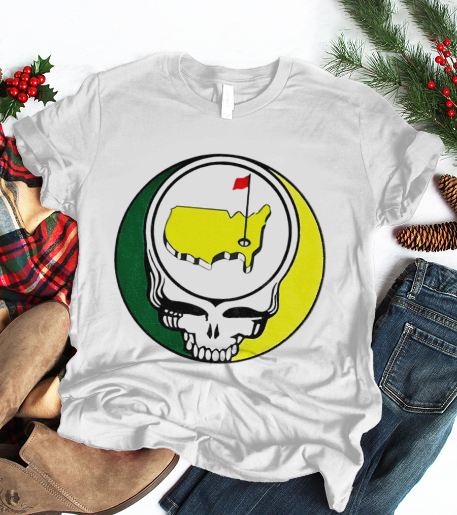 Masters Tournament 2026 Grateful Dead Skull Country Map Flag T-Shirt