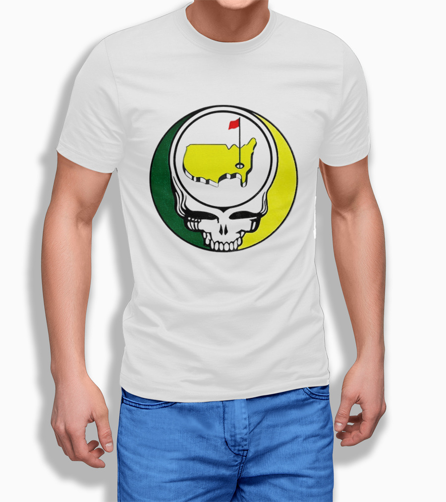 Masters Tournament 2026 Grateful Dead Skull Country Map Flag T-Shirt