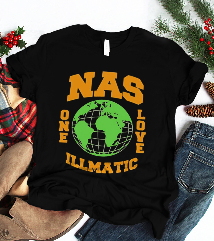 Nas Illmatic One Love Globe T-Shirt