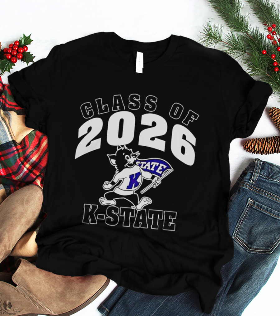 NCAA K State Wildcats Class Of 2026 Willie The Wildcat T-Shirt