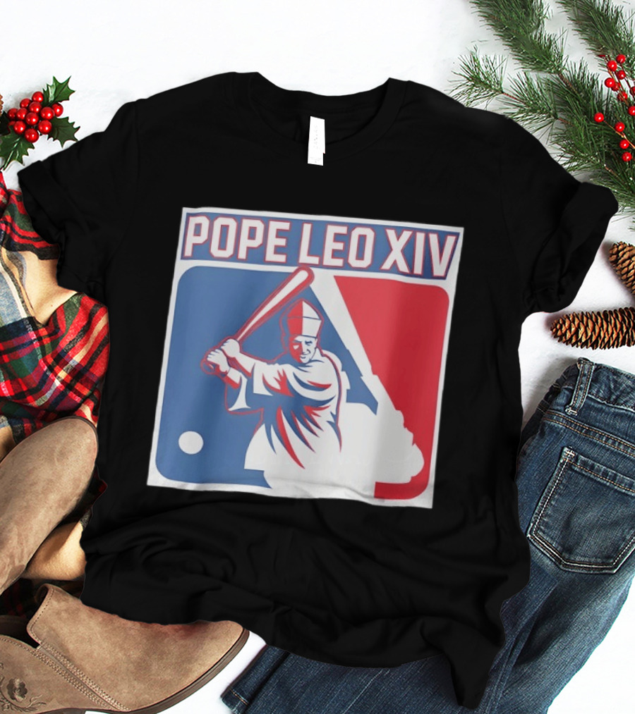 Pope Leo XIV Baseball Catholic MLB T-Shirt
