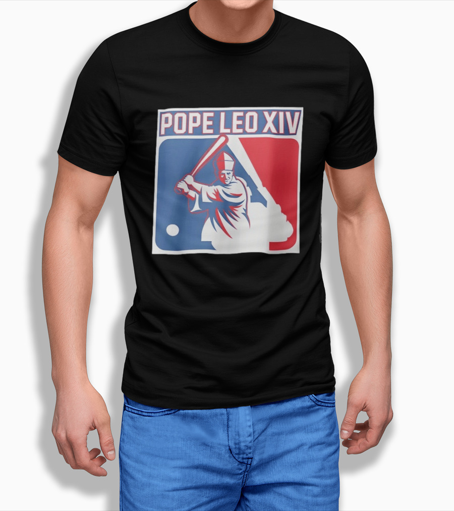 Pope Leo XIV Baseball Catholic MLB T-Shirt