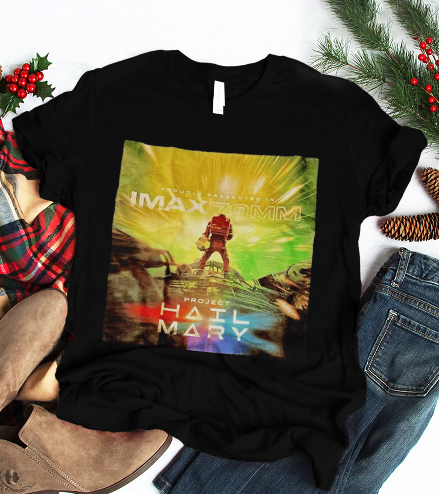 Proudly Presented Imax Zomm Project Hail Mary Space Adventure T-Shirt