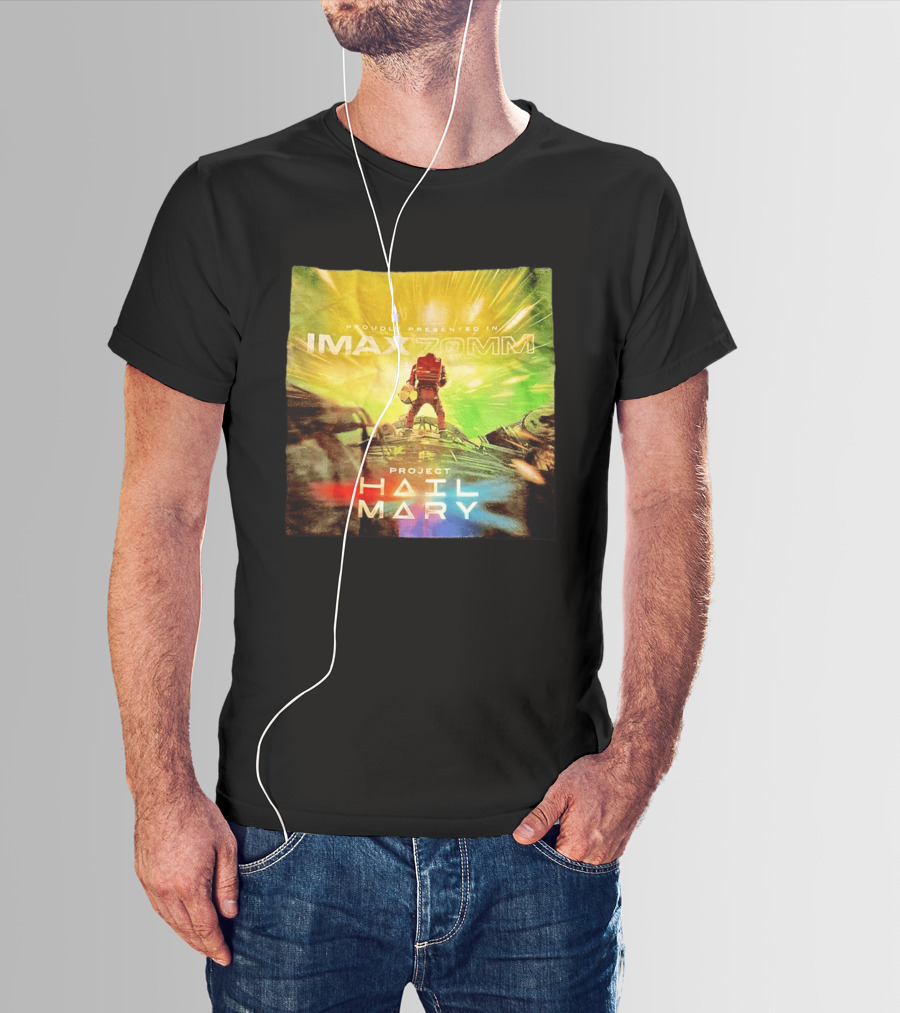 Proudly Presented Imax Zomm Project Hail Mary Space Adventure T-Shirt