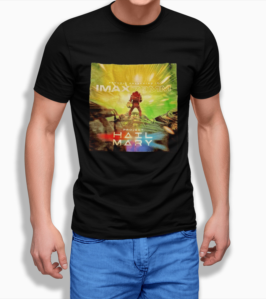 Proudly Presented Imax Zomm Project Hail Mary Space Adventure T-Shirt