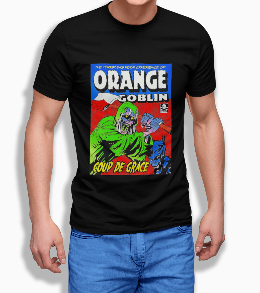 The Terrifying Rock Experience Of Orange Goblin Coup De Grace Monster Battle T-Shirt
