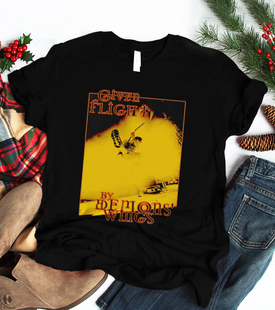 Given Flight By Demons' Wings Guitarist Jumping With Electric Energy T-Shirt