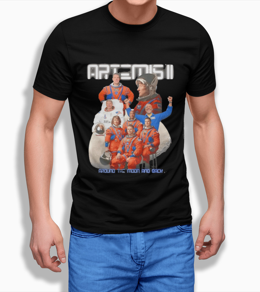 Artemis II Crew Around The Moon Mission T-Shirt