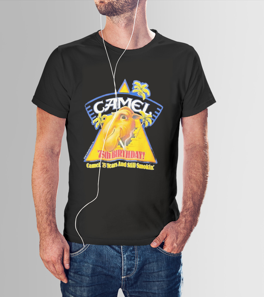 Camel 75th Birthday 75 Years And Still Smokin T-Shirt