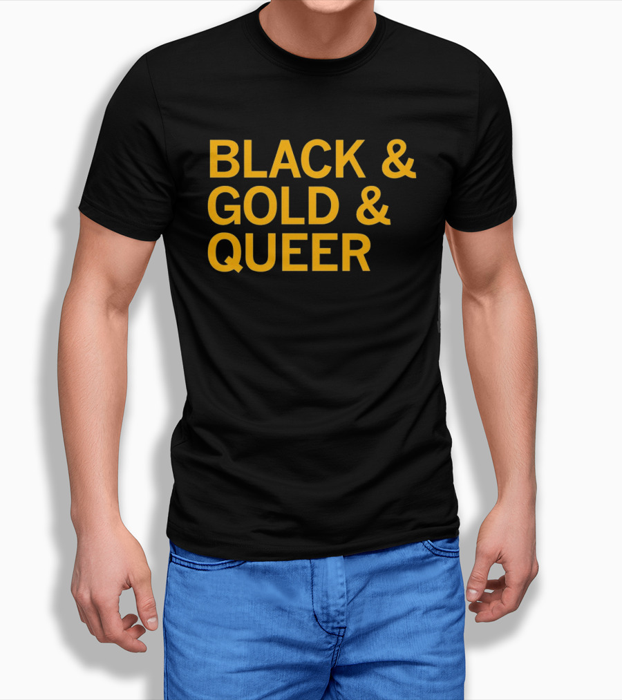 Black And Gold And Queer T-Shirt