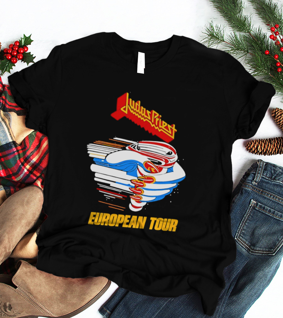 Judas Priest Turbo 40th Anniversary European Tour 1986 T-Shirt