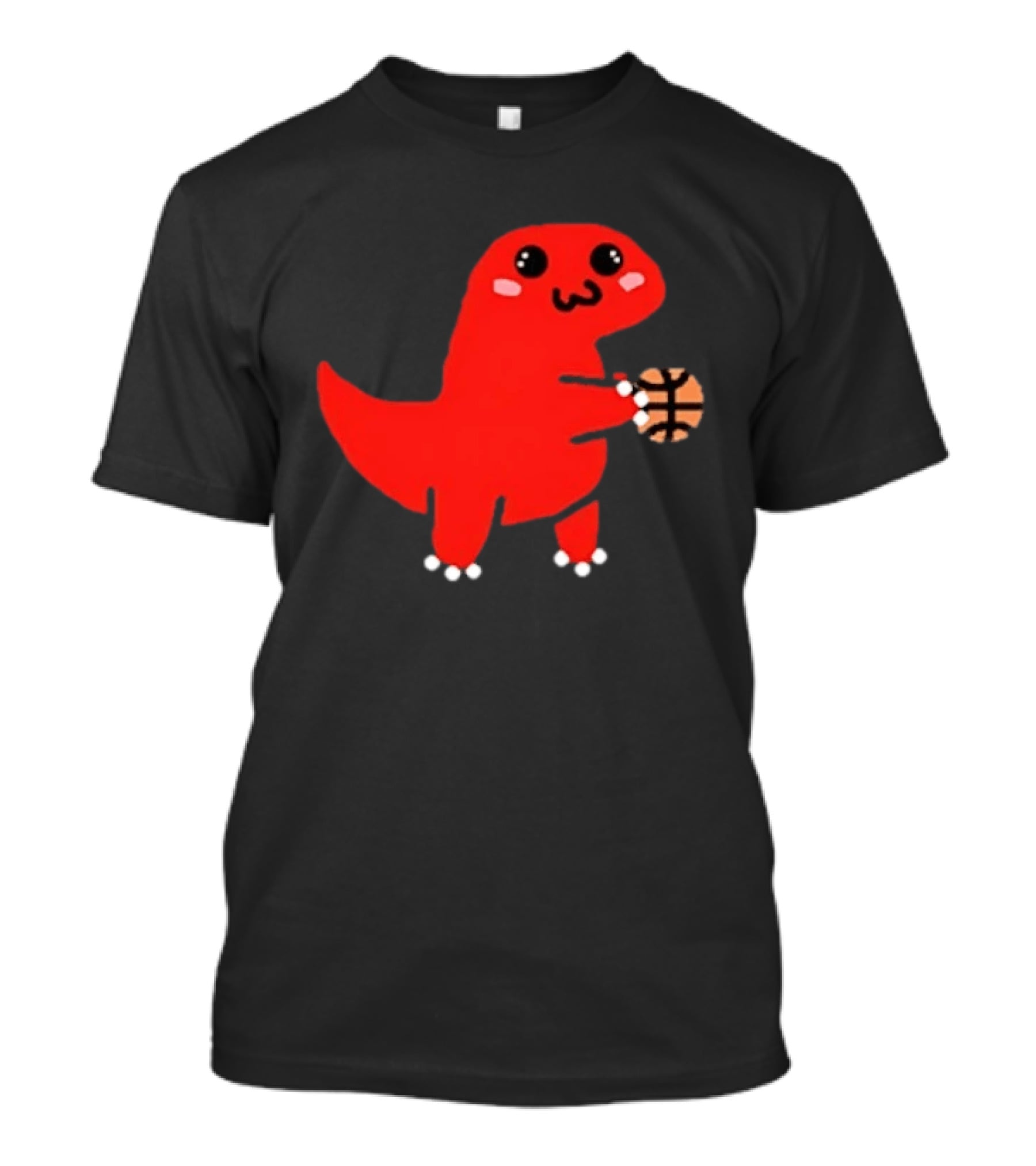 Kawaii Kawaii Toronto Raptors Cute Red Dinosaur Basketball T-Shirt