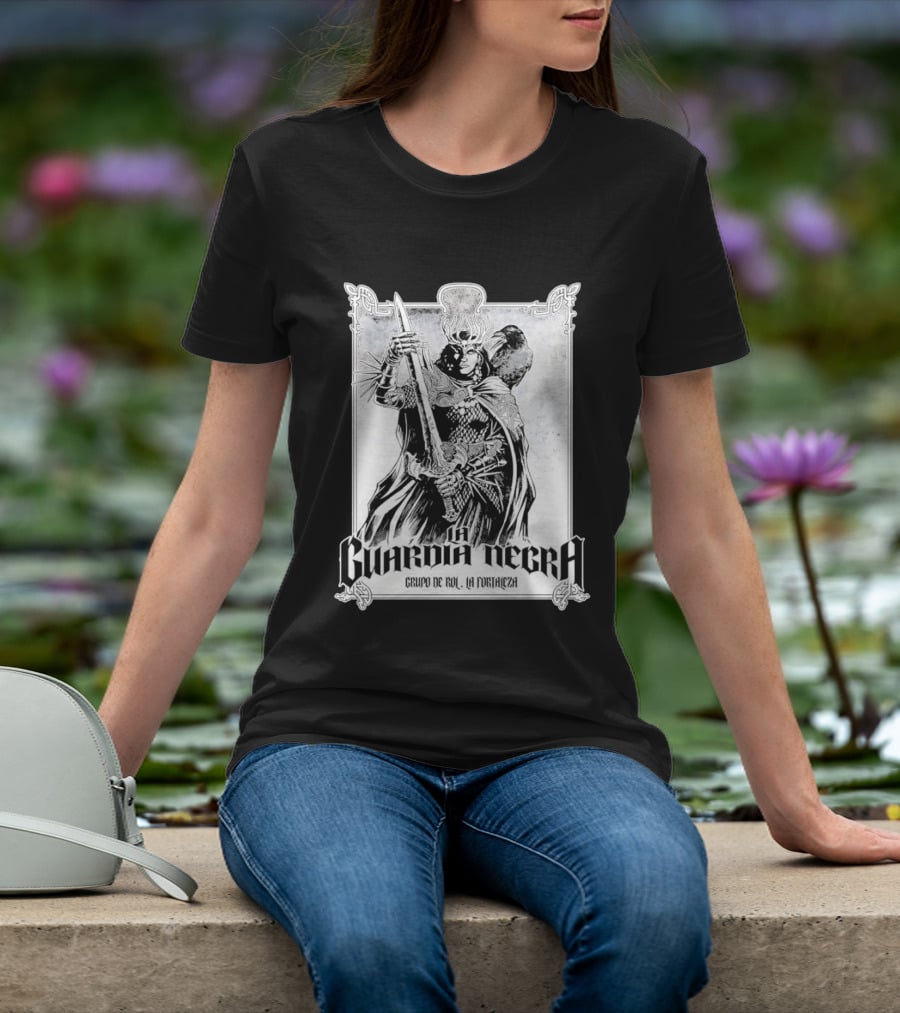 La Guardia Negra Grupo De Rol La Fortaleza Dark Fantasy Warrior T-Shirt